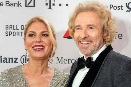 Karina Mroß und Thomas Gottschalk im Februar 2020 bei einer Veranstaltung.