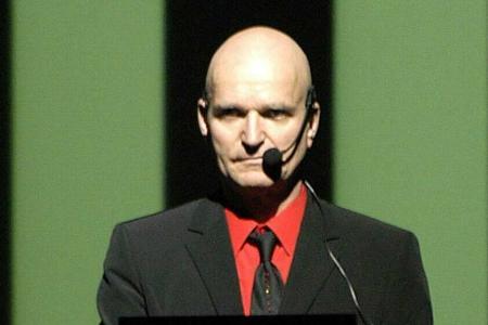 Florian Schneider-Esleben während eines Kraftwerk-Konzerts in München im Jahr 2004.