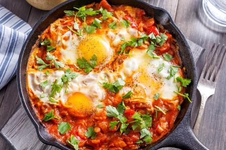 Schakschuka ist eine Spezialität der israelischen Küche