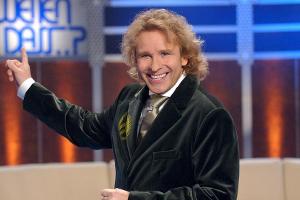 Thomas Gottschalk in der "Wetten, dass..?"-Sendung vom 1. April 2006 in Halle an der Saale