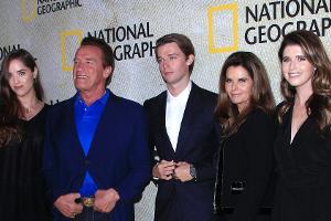 Arnold Schwarzenegger (2.v.l.) 2017 bei einem Event mit seiner Ex-Frau Maria Shriver (2.v.r.) und den Kindern Christina (l.)...