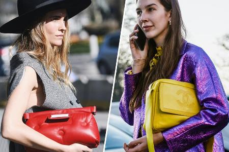 Fashionistas wie Blanca Miló Scrimieri und Estelle Chemouny Pigault lieben ihre Taschen.