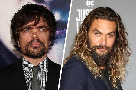 Peter Dinklage (li.) und Jason Momoa werden erneut zu Co-Stars.
