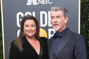Pierce Brosnan und seine Frau Keely Shaye Smith bei den Golden Globes Anfang 2020