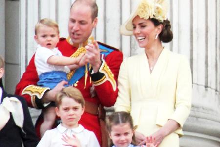 Prinz William, Herzogin Kate und ihre drei Kinder Prinz Louis, Prinz George und Prinzessin Charlotte