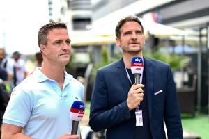 Ralf Schumacher (l.) während eines Einsatzes als Experte für die Formel 1 bei Sky.