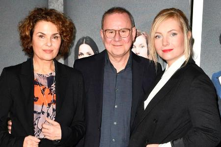 Barbara Auer (v.l.n.r.), Joachim Król und Nadja Uhl bei der Premiere des Fernsehfilms 