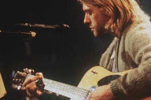 Kurt Cobain spielte 1993 beim "MTV-Unplugged"-Konzert auf der Gitarre.
