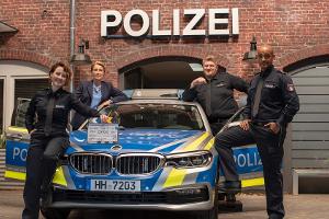 Das Team vom "Großstadtrevier" v.l.n.r.: Wanda Perdelwitz, Saskia Fischer, Marc Zwinz und Patrick Abozen