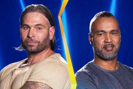 Tim Wiese (l.) legt sich mit Patrick Esume an