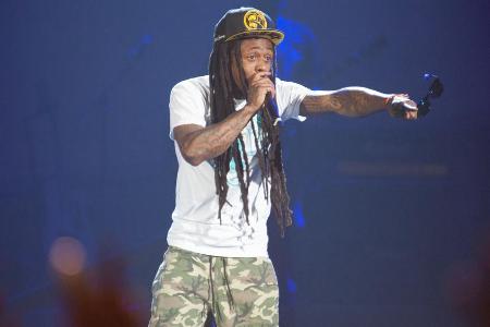 Lil Wayne bei einem Auftritt in Sacramento.