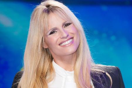 Michelle Hunziker bei einem Auftritt im italienischen TV