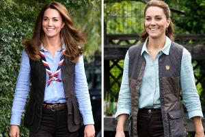 Herzogin Kate stylt die Weste sportlich und elegant.