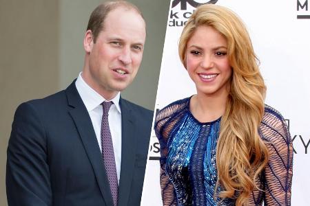 Prinz William und Shakira verstehen sich bestens.