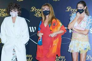 Joan Collins, Jane Seymour und Denise Richards (v.l.) auf dem roten Teppich in Madrid