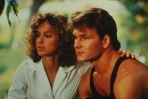 Patrick Swayze als Johnny Castle mit seinem "Baby", gespielt von Jennifer Grey.