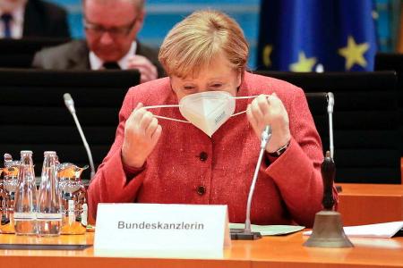 Angela Merkel bei einer Kabinettsitzung vor wenigen Tagen