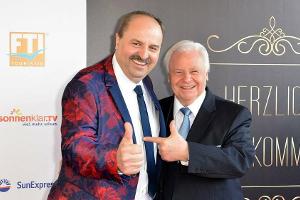 Johann Lafer (l.) und Eckart Witzigmann auf einem Event im Jahr 2018
