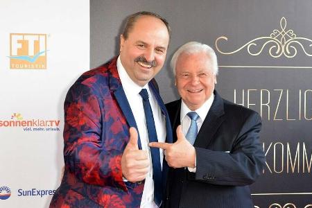 Johann Lafer (l.) und Eckart Witzigmann auf einem Event im Jahr 2018