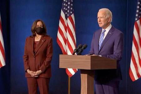 Joe Biden hat zu seinen Anhängern gesprochen.