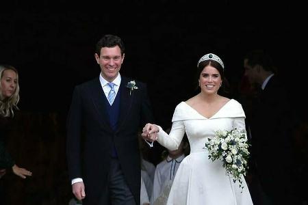 Prinzessin Eugenie und ihr Ehemann Jack Brooksbank während ihrer Hochzeit im Jahr 2018.