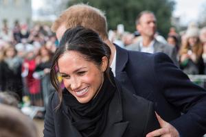 Herzogin Meghan während eines öffentlichen Auftritts in Cardiff