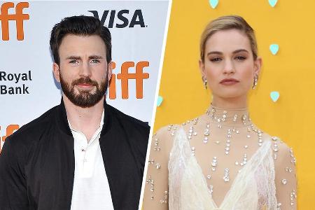 Chris Evans und Lily James sorgen für neue Liebesgerüchte.