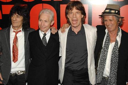 Die Stones auf dem roten Teppich