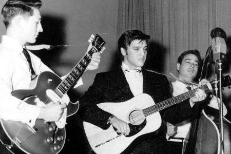Elvis Presley nutzte diese Gitarre der Marke Martin sowohl im Studio als auch live häufig