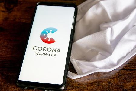 Ein Foto von der deutschen Corona-Warn-App