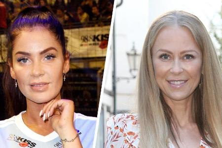 Janine Pink (l.) und Jenny Elvers haben 