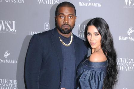 Kanye West und seine Ehefrau Kim Kardashian bei einem Event im November 2019