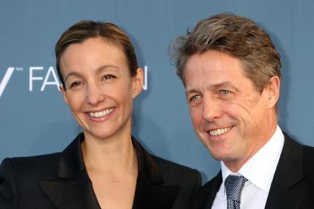 Hugh Grant und seine Ehefrau Anna Eberstein