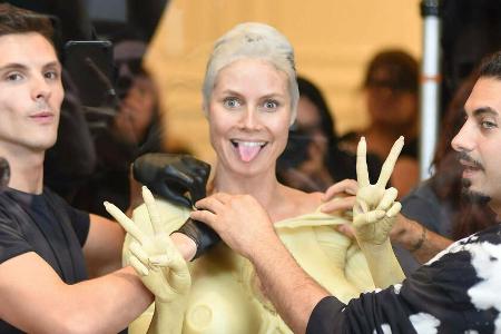 Heidi Klum bei der Verkleidung für ihre Halloween-Party im vergangenen Jahr