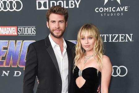 Miley Cyrus und ihr Ex-Mann Liam Hemsworth bei einer Veranstaltung im April 2019.