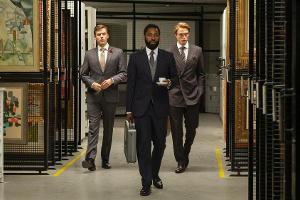 Jack Cutmore-Scott, John David Washington und Robert Pattinson (v.l.n.r.) in Christopher Nolans Blockbuster "Tenet".