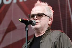 Herbert Grönemeyer sprach zu den Teilnehmern der "Alarmstufe Rot"-Demo.