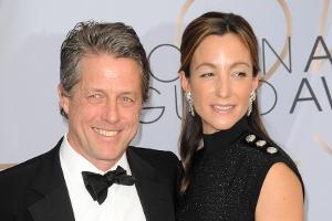 Hugh Grant und seine Ehefrau Anna Eberstein im Jahr 2019
