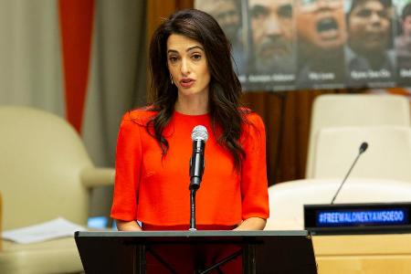 Amal Clooney gibt ihren Posten als Sonderbeauftragte der britischen Regierung auf.