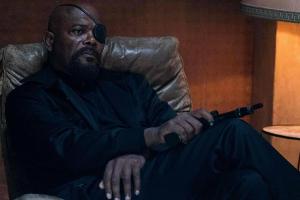 Samuel L. Jackson in seinem Marvel-Charakter Nick Fury.