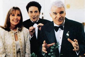 Diane Keaton, Martin Short (Mitte) und Steve Martin in "Vater der Braut".