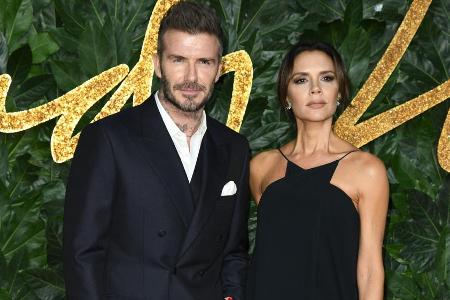 David und Victoria Beckham senden Grüße aus dem Schwarzwald.