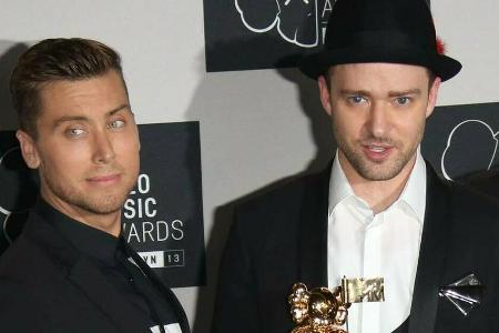 Lance Bass (li.) und Justin Timberlake auf dem roten Teppich im Jahr 2013.