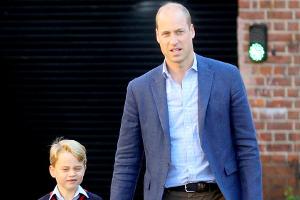 Prinz William mit seinem ältesten Sohn George