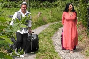 Sehr idyllisch bleibt es bei Iris und Peter Klein nicht lange im "Sommerhaus der Stars".