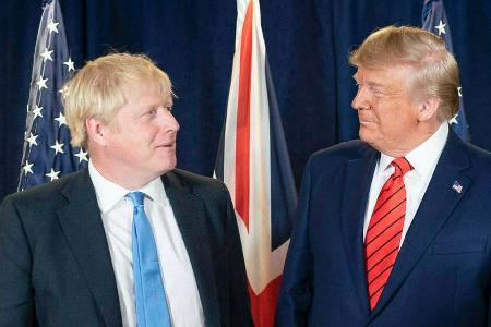 Boris Johnson und Donald Trump im September 2019 in New York