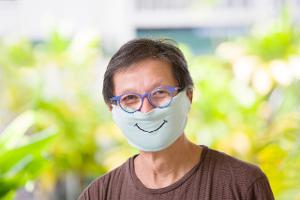 Witzige Masken Corona