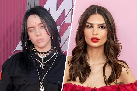 Billie Eilish (l.) bekommt von Emily Ratajkowski prominente Unterstützung.