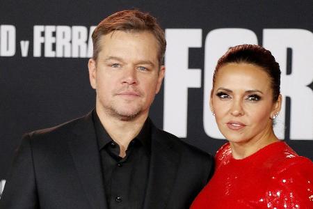 US-Schauspieler Matt Damon und seine Ehefrau Luciana Barroso sitzen mit ihren Kindern in Irland fest