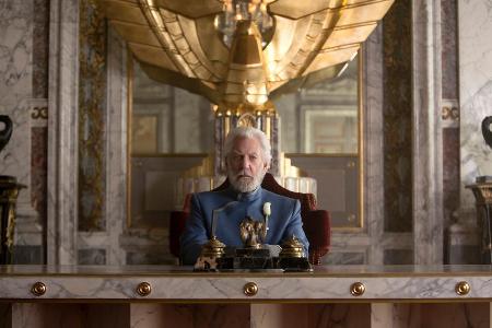 Donald Sutherland als Coriolanus Snow in 